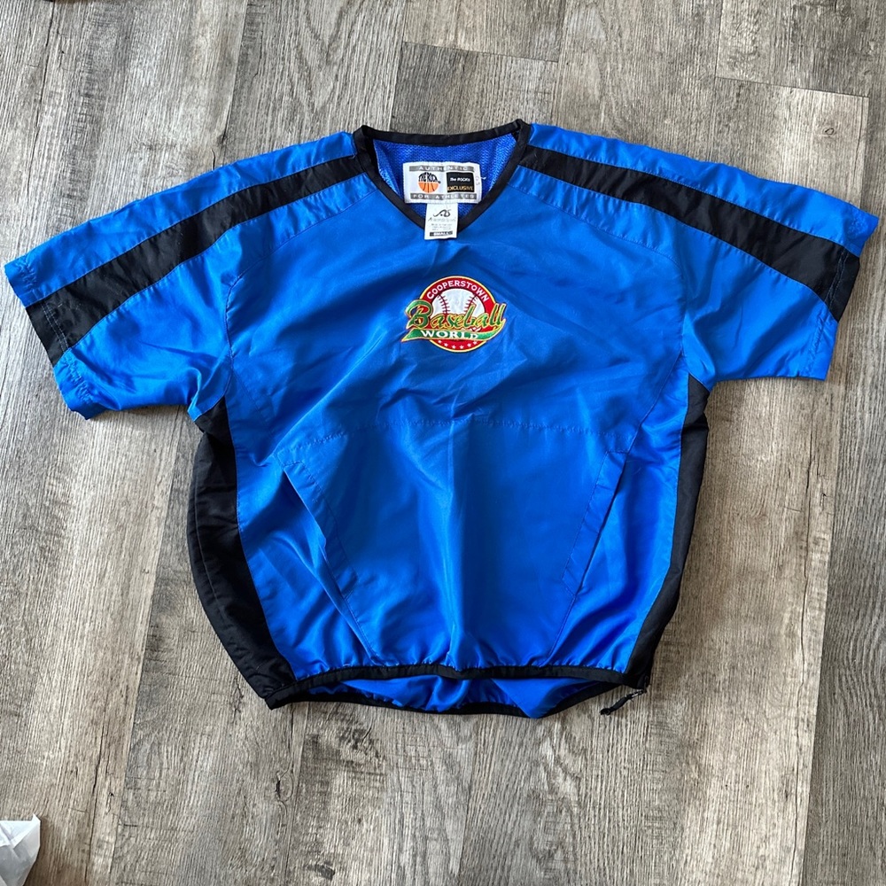 The rock anaconda sports windbreaker jersey cooperstown Baseball World